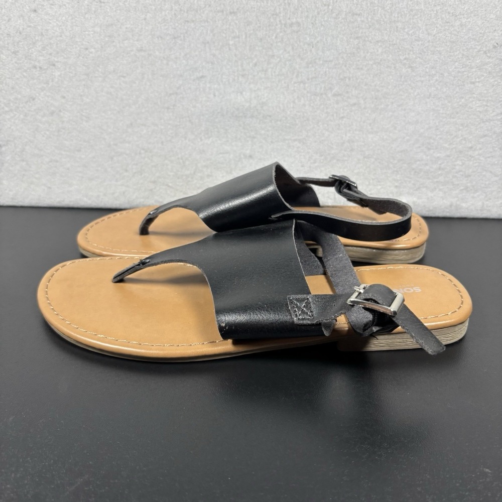 SONOMA SANDALS Corinne - Women's Size 8 Thong Sandals Goods For Life Black